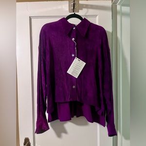 Isabel Marant Purple Corduroy Shirt size 38 / medium